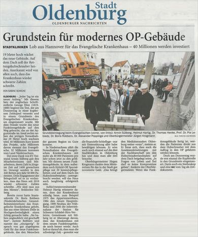 Grundsteinlegung Oldenburg